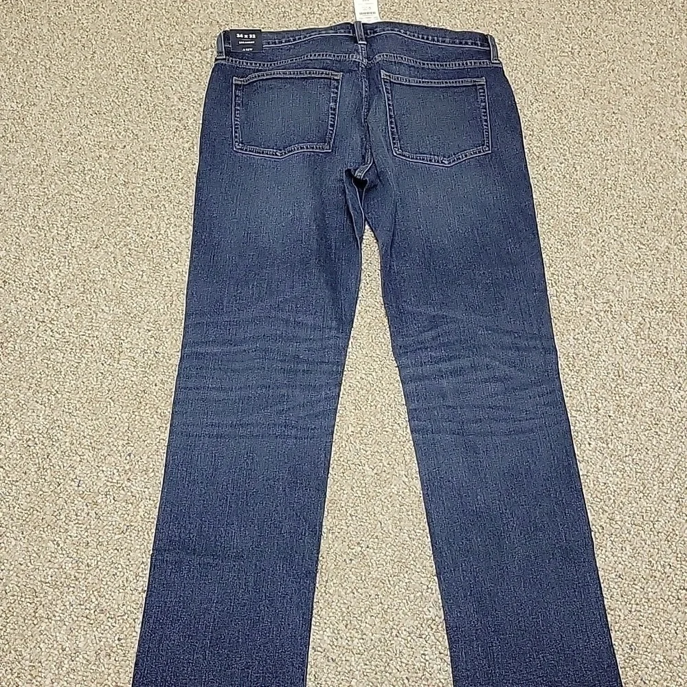 J. Crew Men's Flex Straight Blue Jeans Sz 34 X 32. New school casual preppy